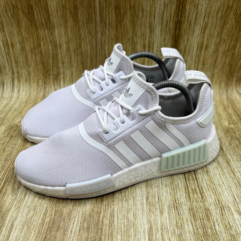 adidas NMD R1 Women's Size 9 White Shoes Boost Sneakers Athletic GX8313 - Picture 3 of 10